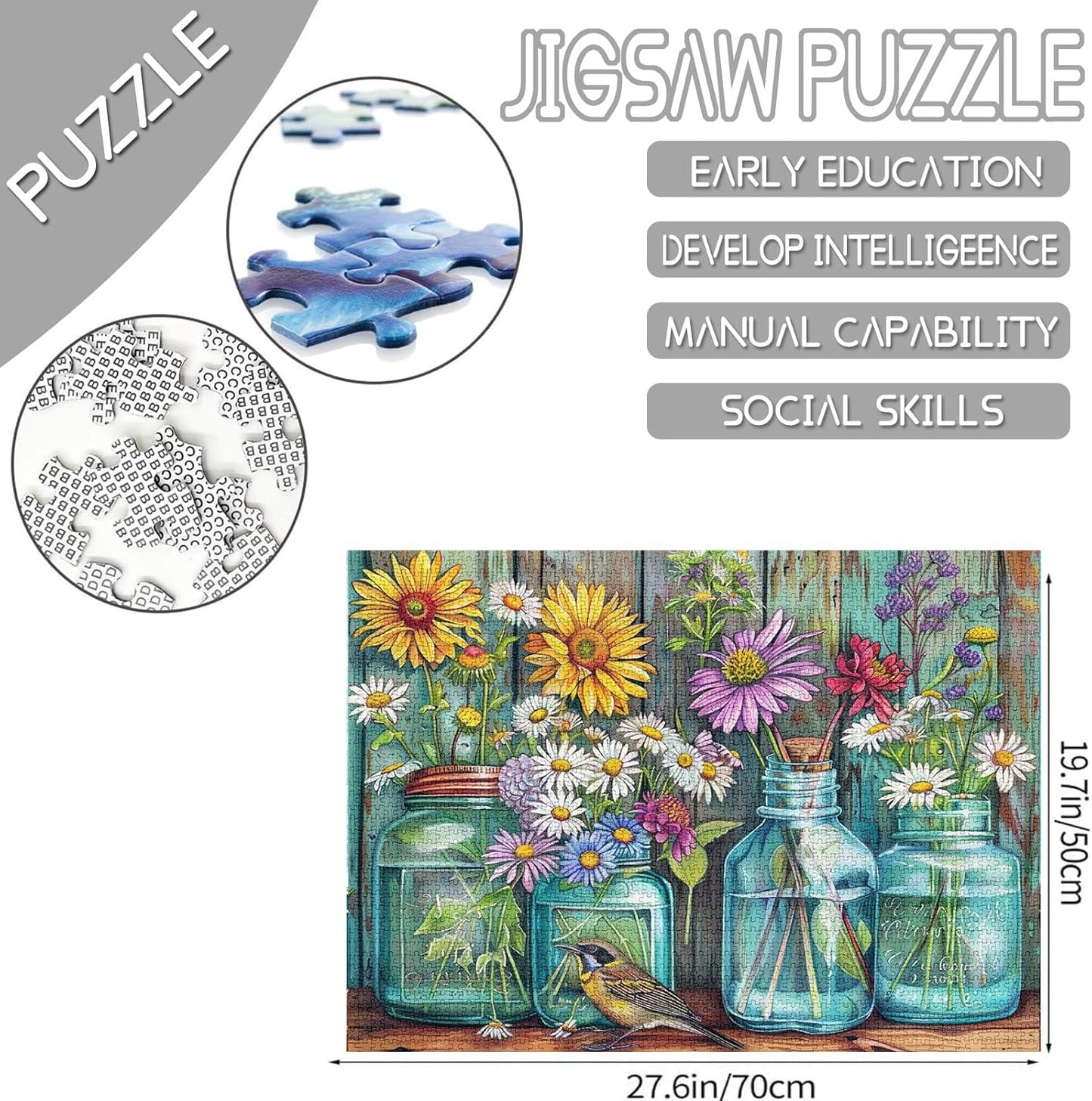 Wildflowers and Daisies Jigsaw Puzzles