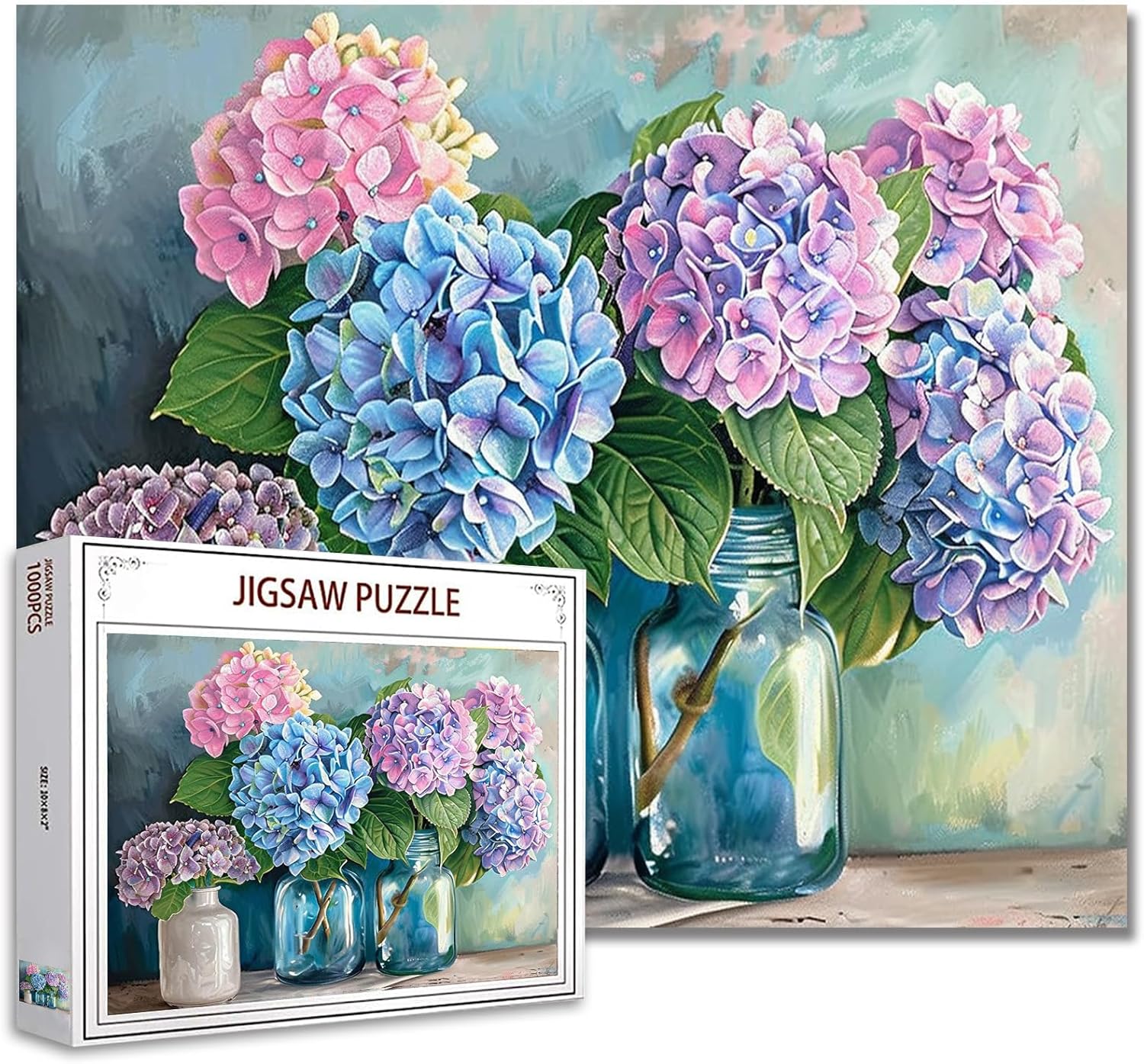 Hydrangea in Bottle Vase Jigsaw Puzzles