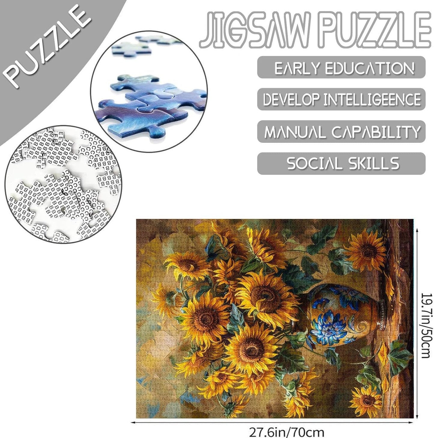 Vase of Sunflowers Jigsaw Puzzles