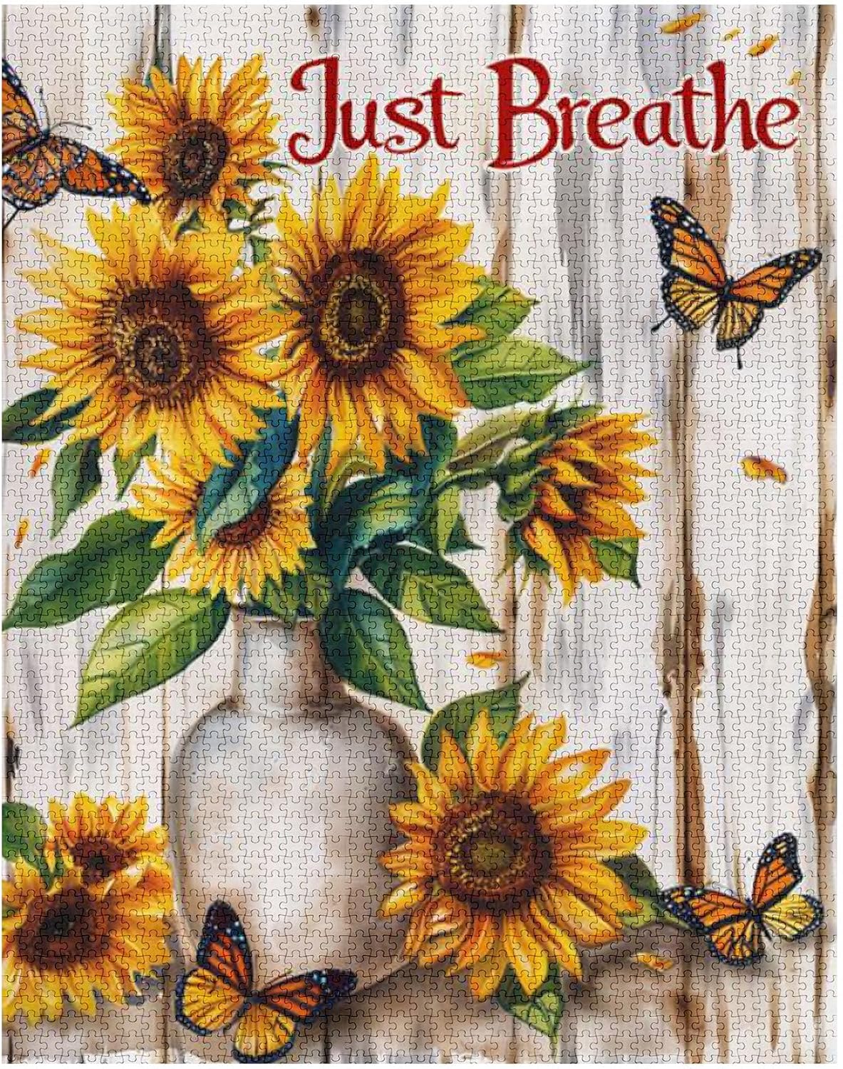 Sunflowers with Butterfly Jigsaw Puzzles