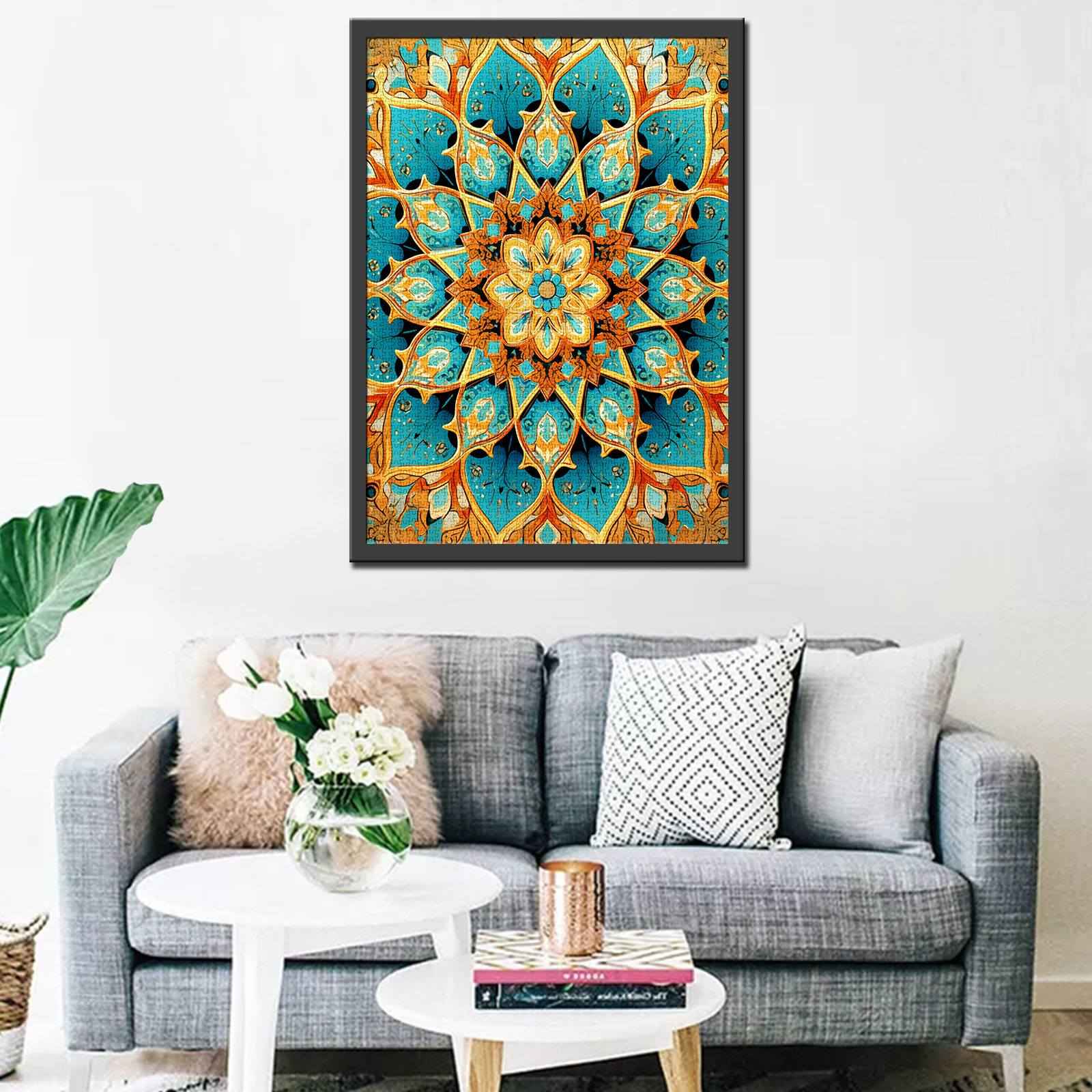 Radiant Floral Mandala Jigsaw Puzzles