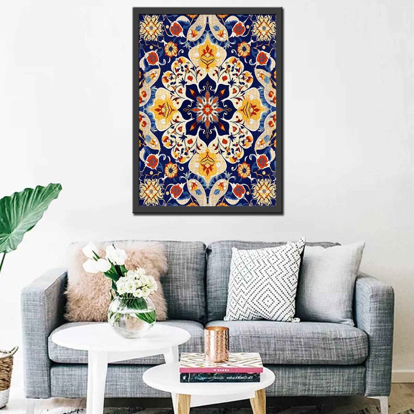 Vibrant Mandala Flower Jigsaw Puzzles