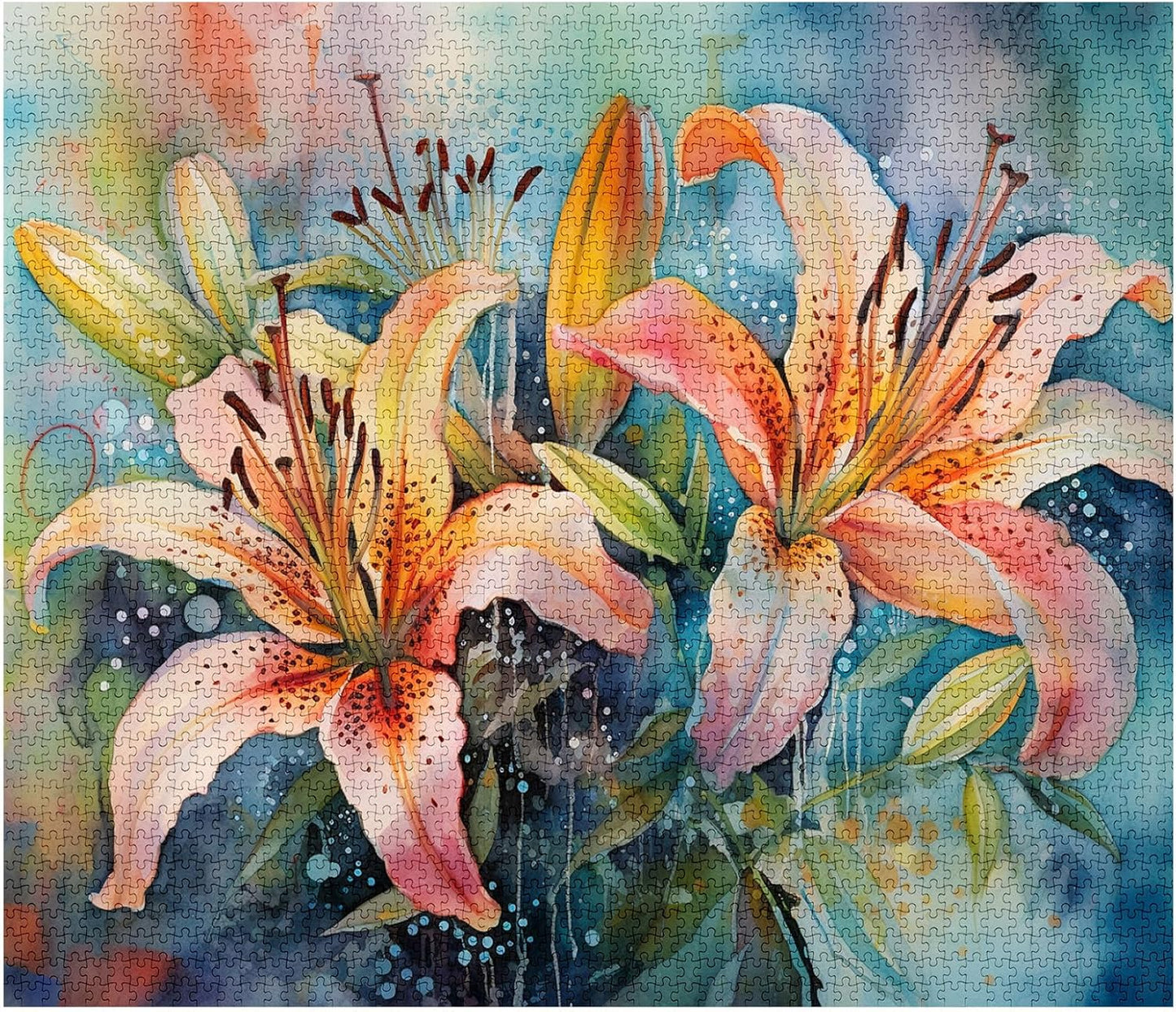 Blooming lilies Jigsaw Puzzles