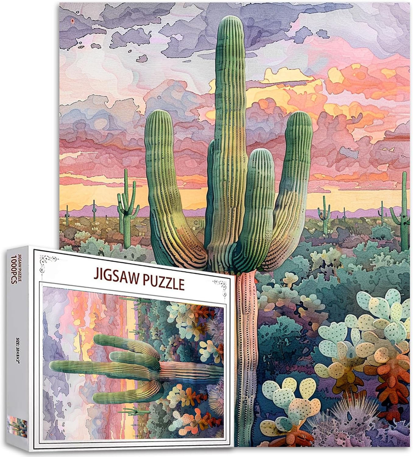 Large Saguaro Cactus Jigsaw Puzzles