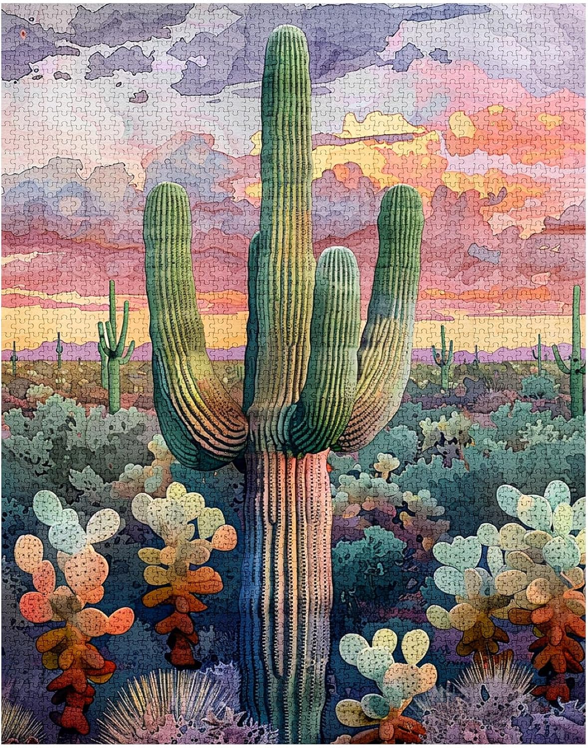 Large Saguaro Cactus Jigsaw Puzzles