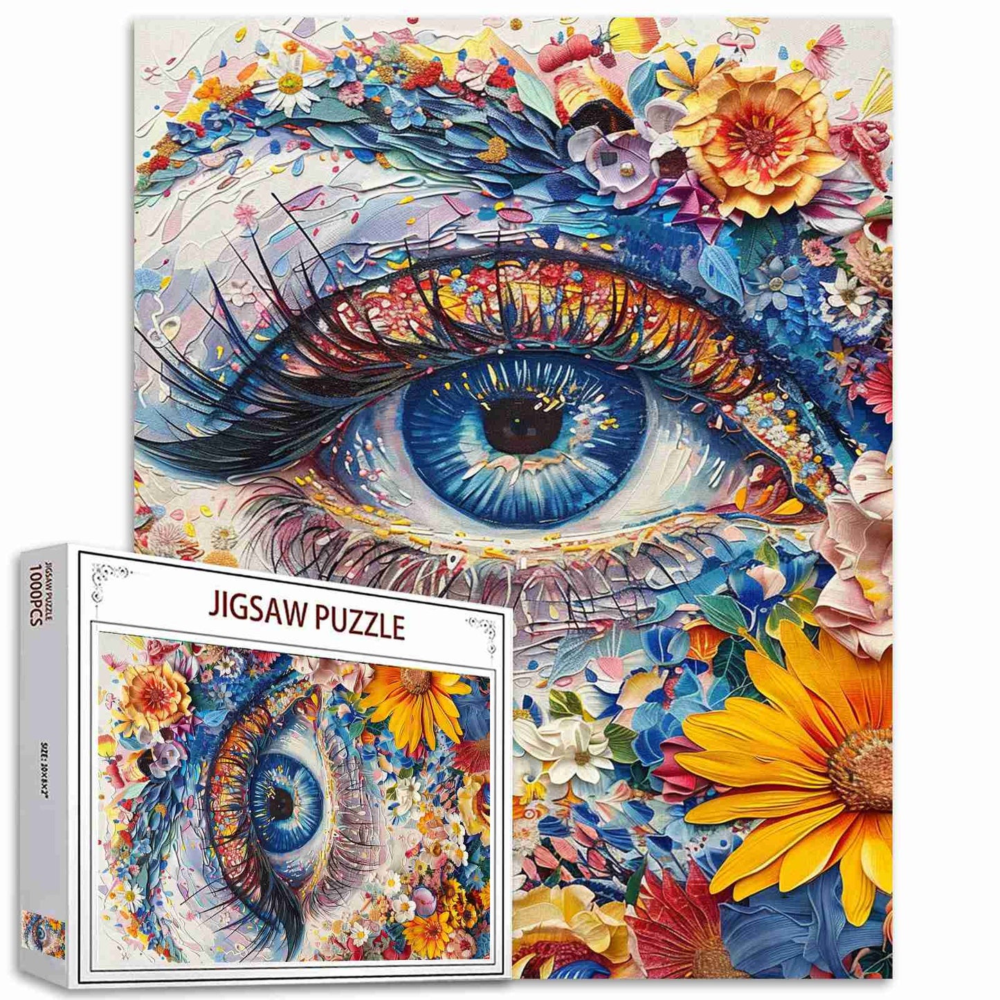 Vivid Floral Eye Jigsaw Puzzles