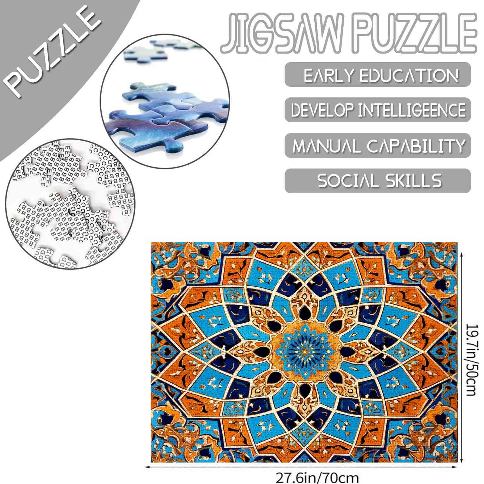 Majestic Mandala Flower Jigsaw Puzzles