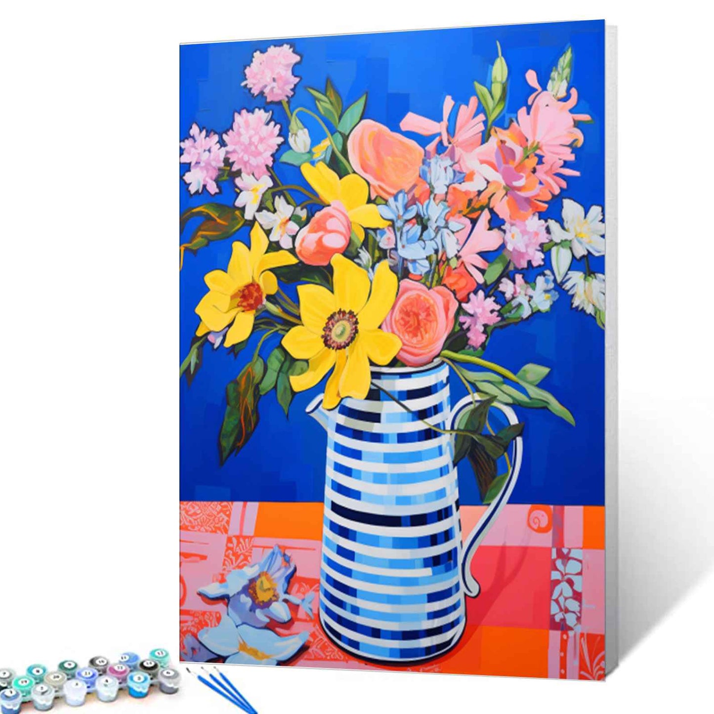 Vibrant Floral Bouquet Paint by Numbers