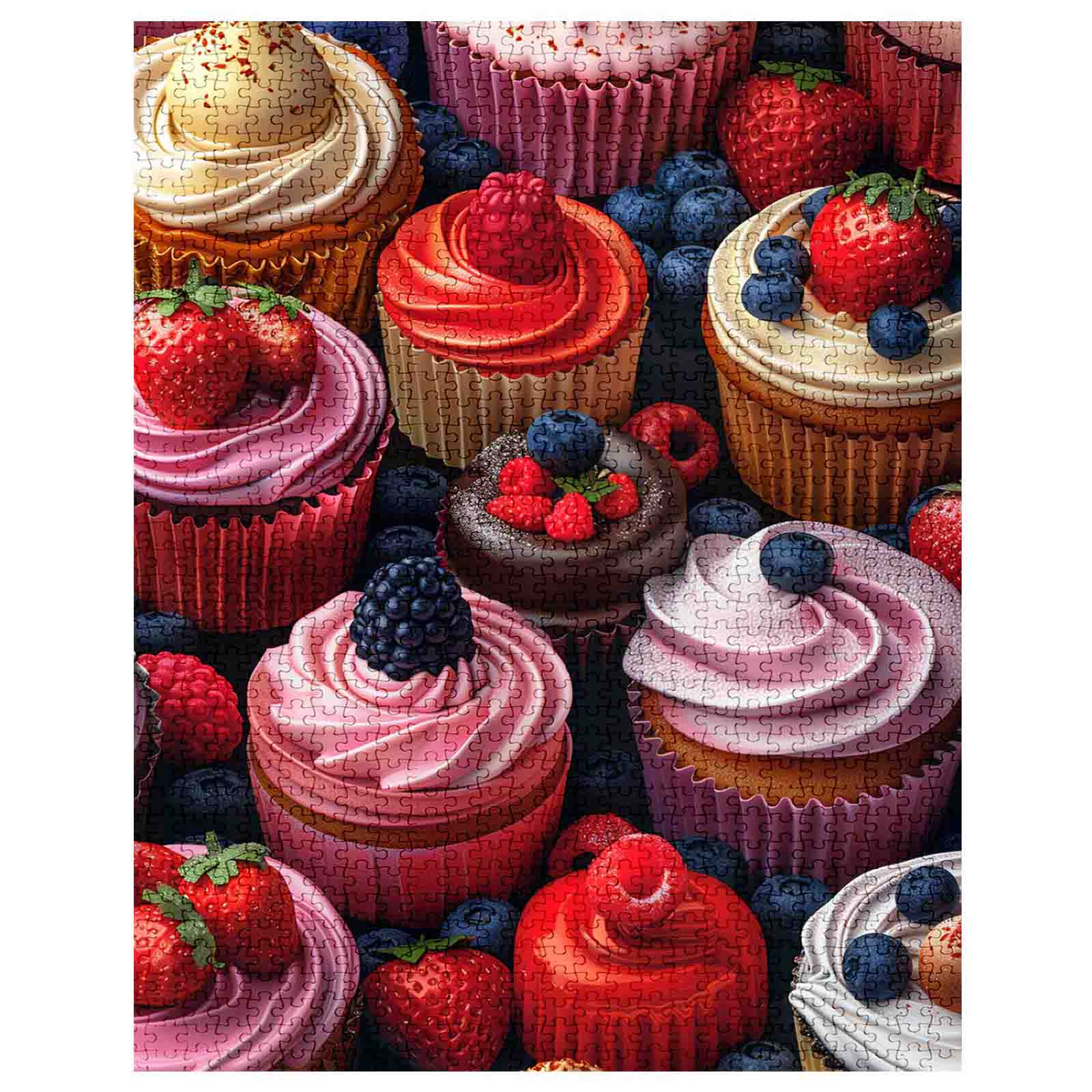 Cupcakes and Berries Jigsaw Puzzles