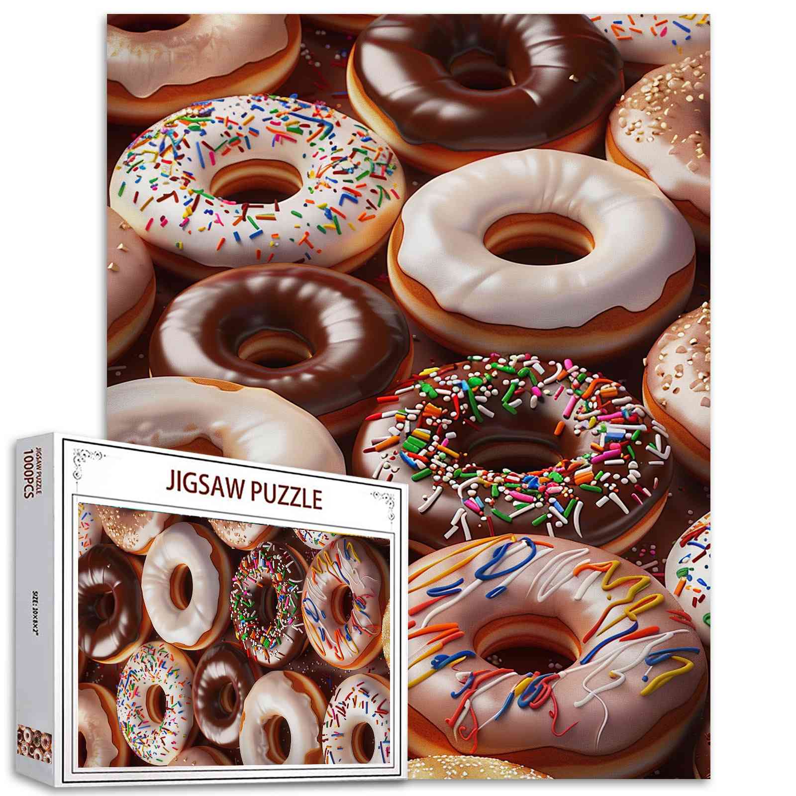 Sprinkle Donuts Delight Jigsaw Puzzles