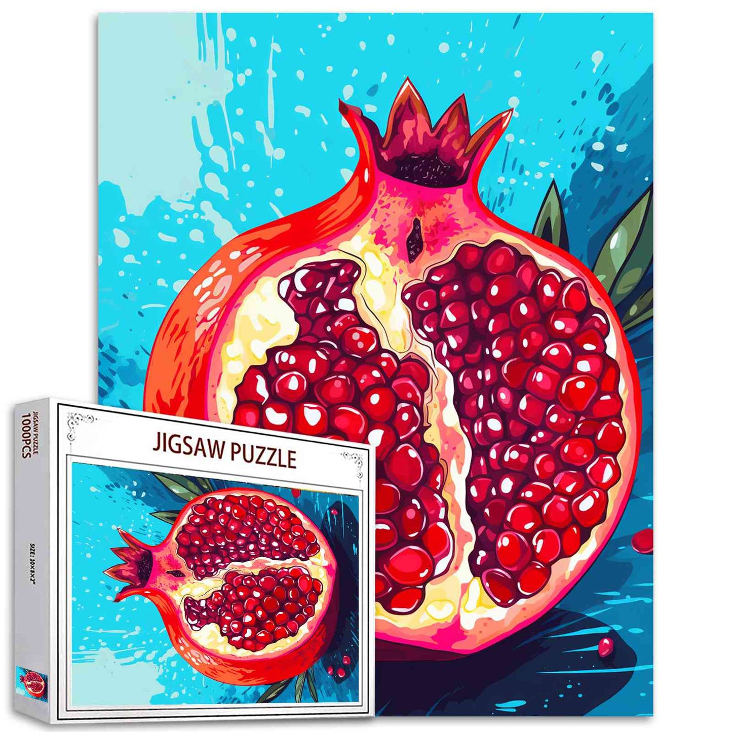 Pop Art Pomegranate Jigsaw Puzzles