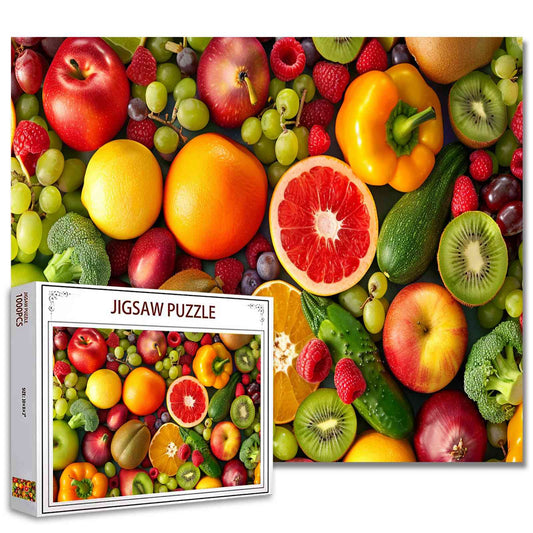 Fresh Fruits and Veggies Jigsaw Puzzles