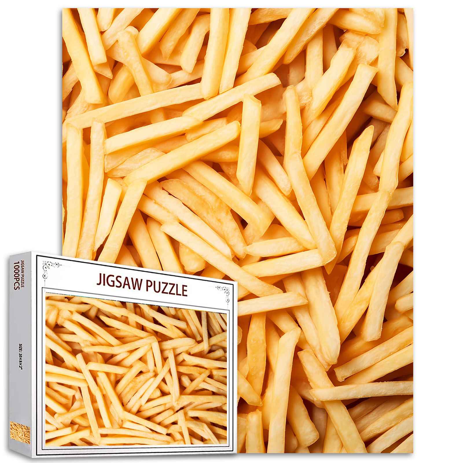 Golden French Fries Jigsaw Puzzles