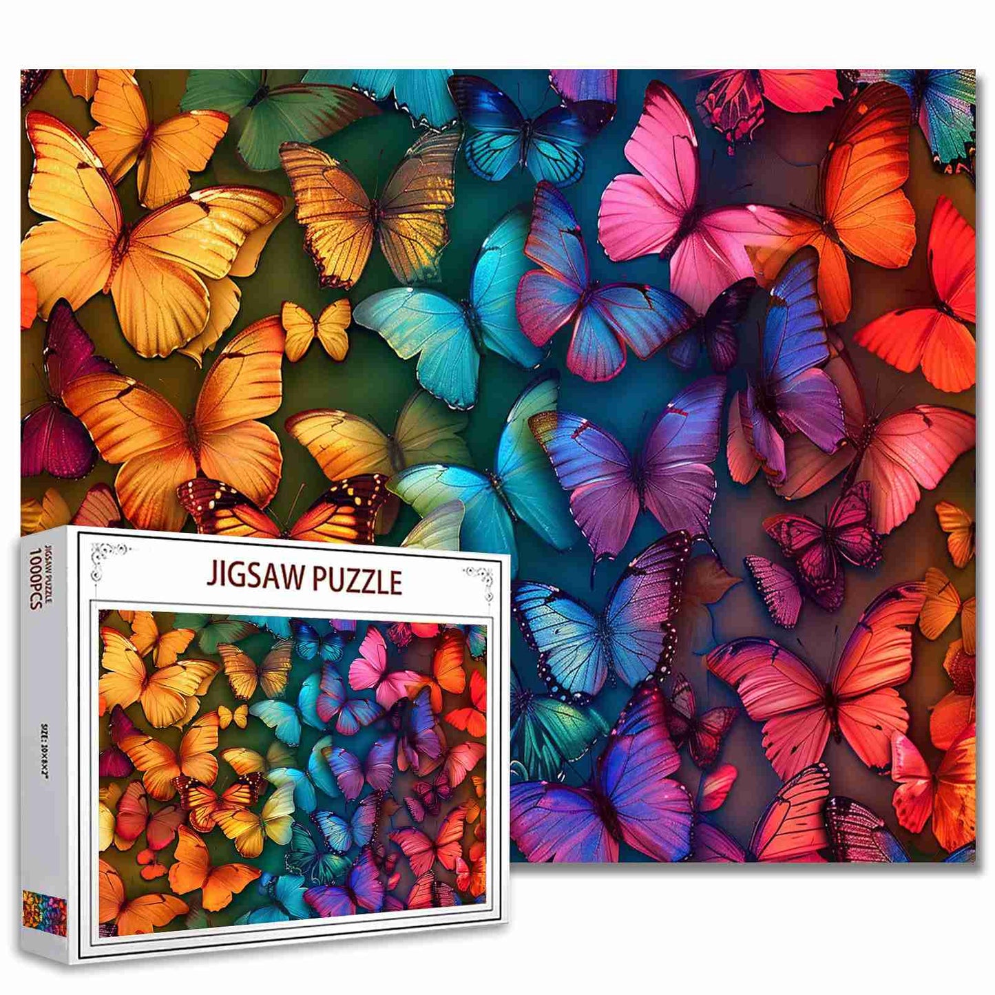 Rainbow Butterflies Jigsaw Puzzles