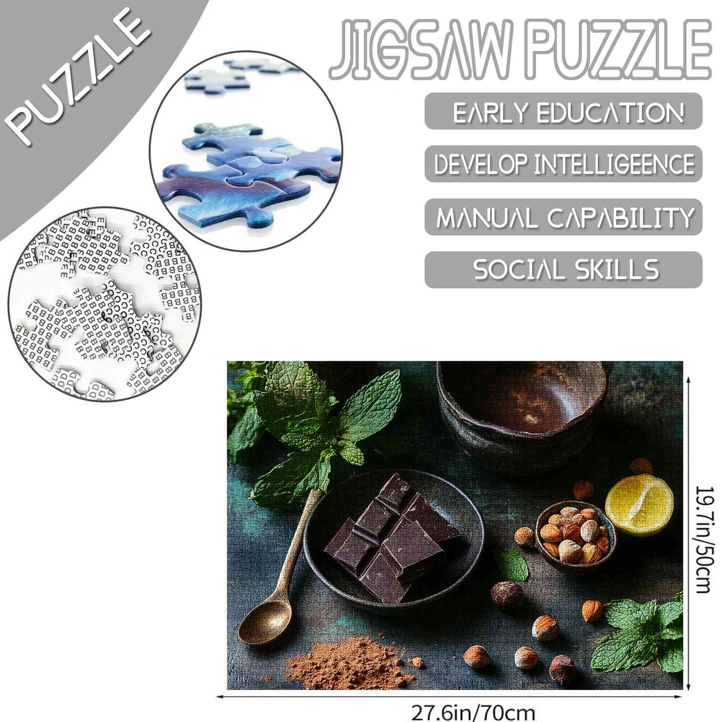 Dark Chocolate and Nuts Jigsaw Puzzles