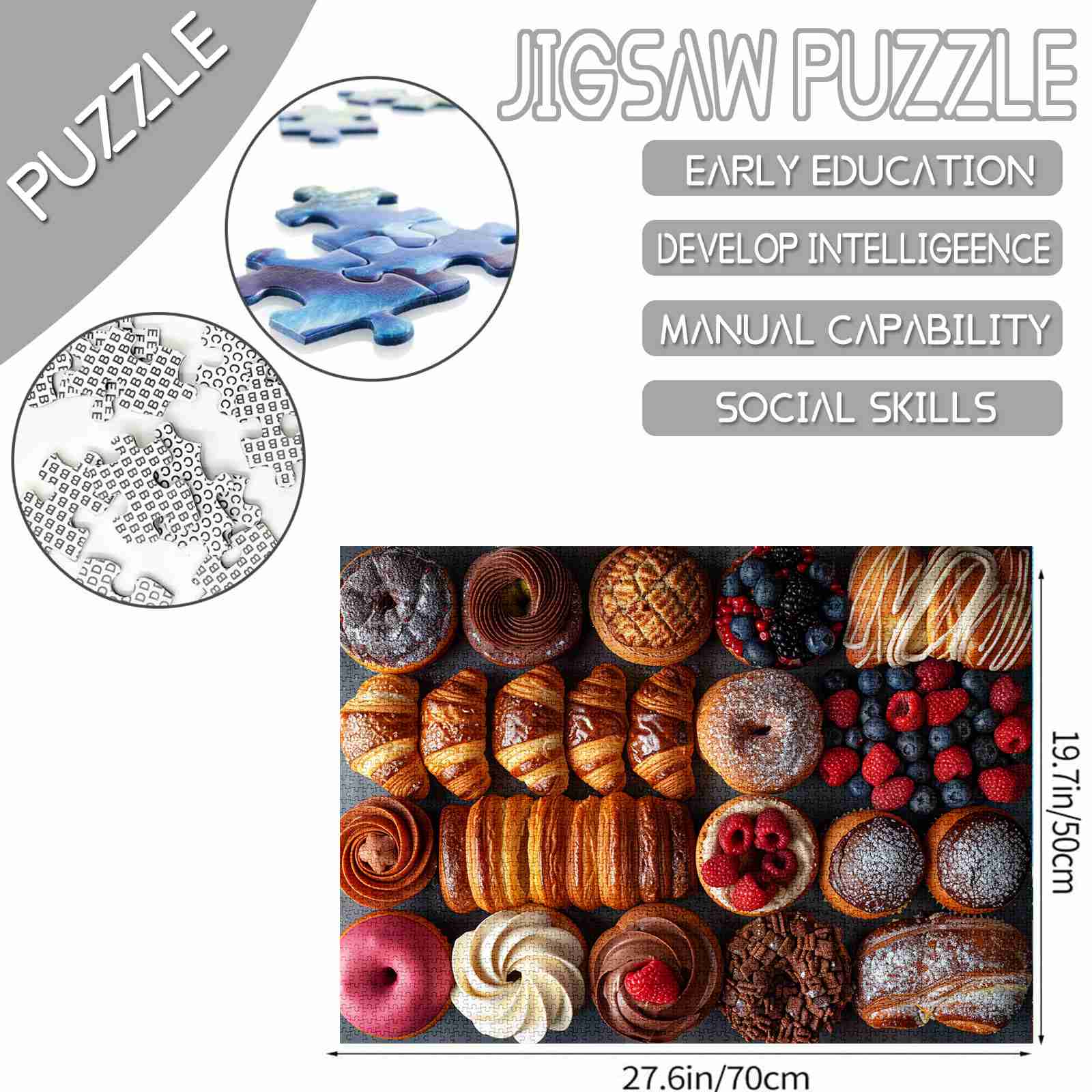 Pastries and Berries Jigsaw Puzzles