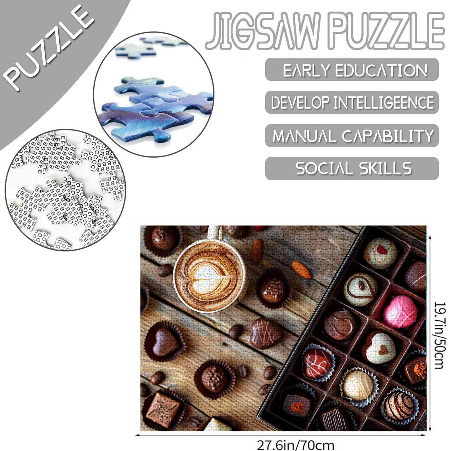 Chocolate and Cappuccino Jigsaw Puzzles