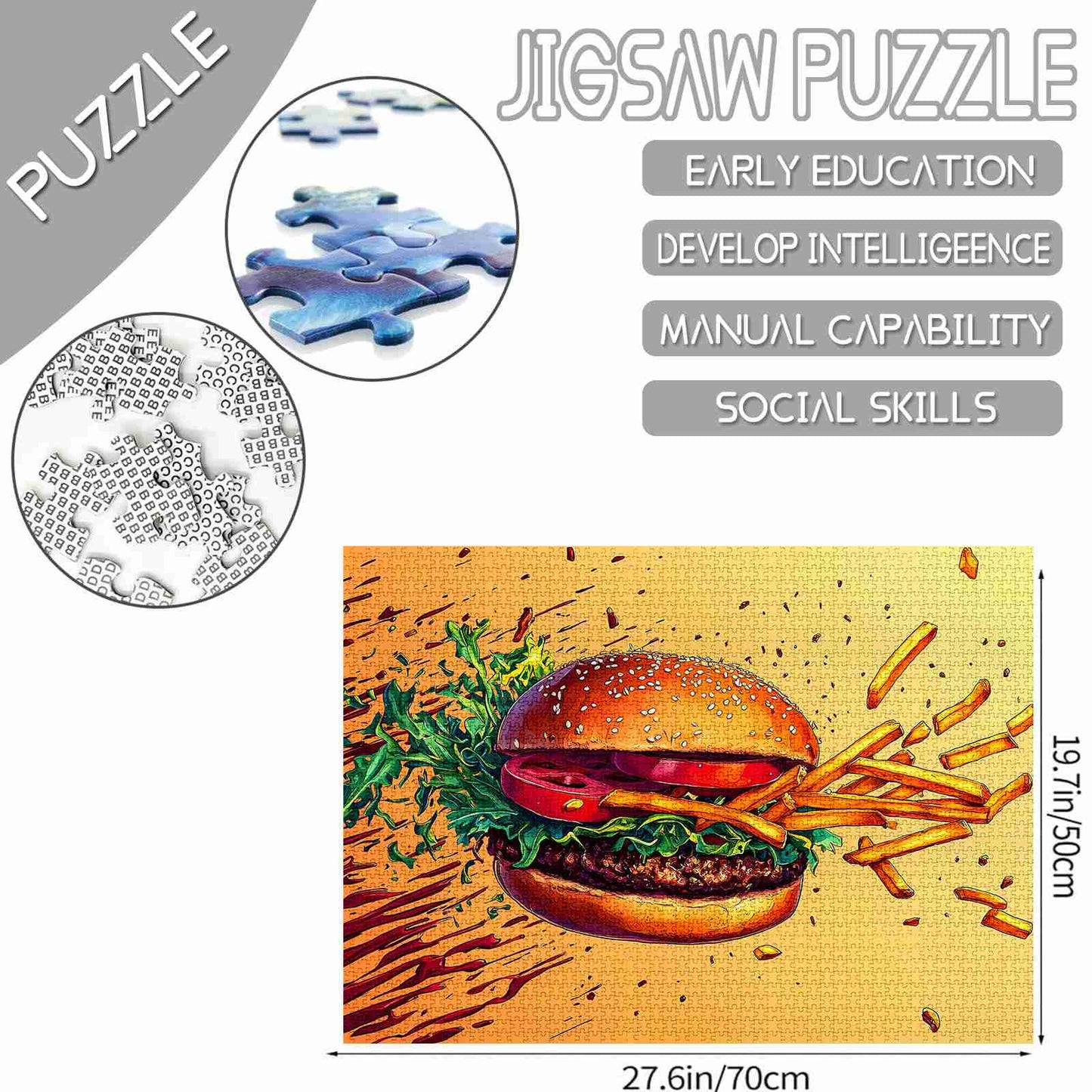 Burger and Fries Jigsaw Puzzles