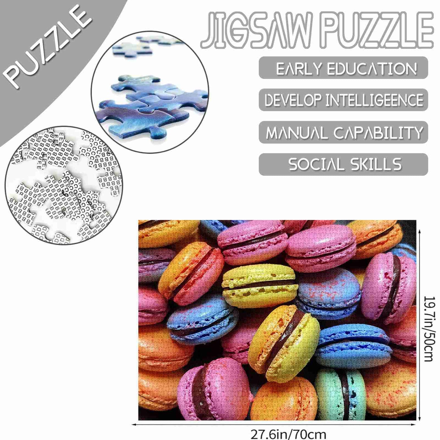 Colorful Macarons Jigsaw Puzzles