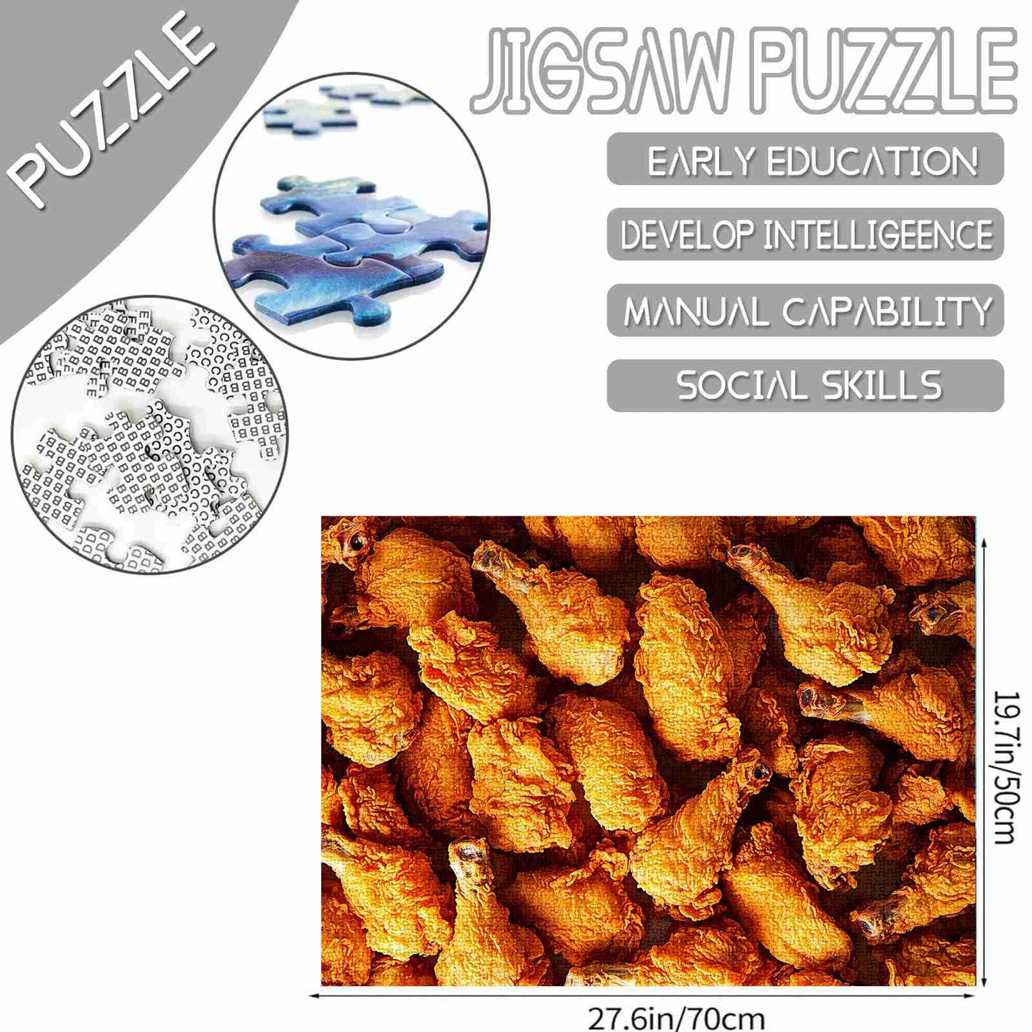 Crispy Fried Chicken Jigsaw Puzzles