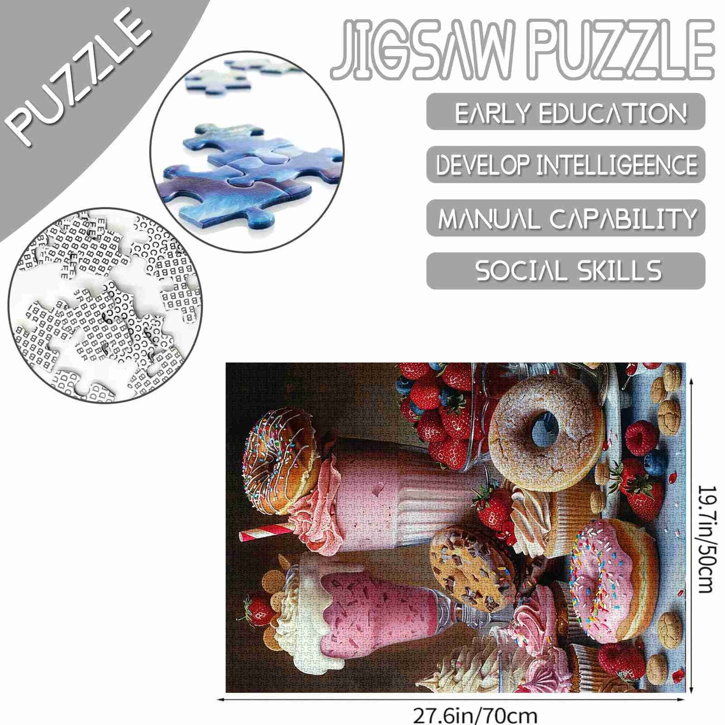 Milkshakes and Sweets Jigsaw Puzzles