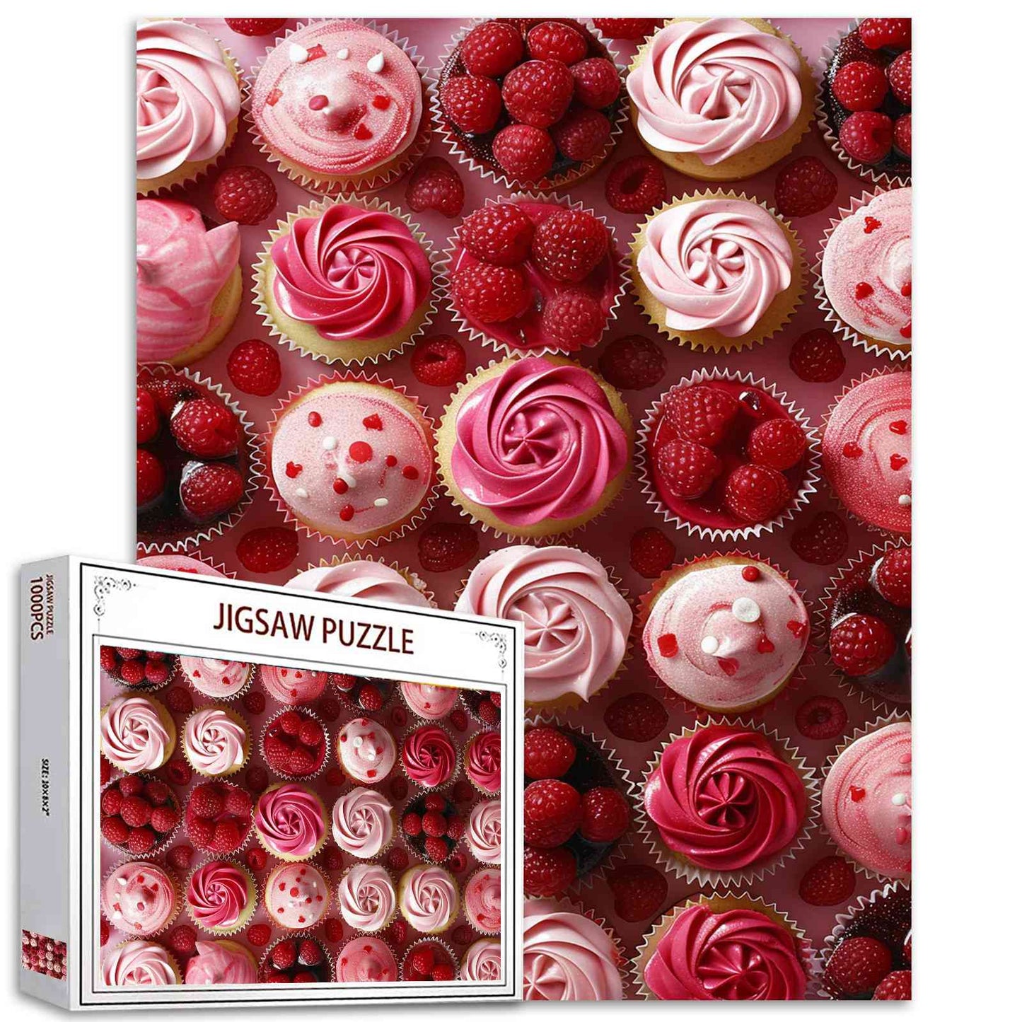 Berry Delight Cupcakes Jigsaw Puzzles