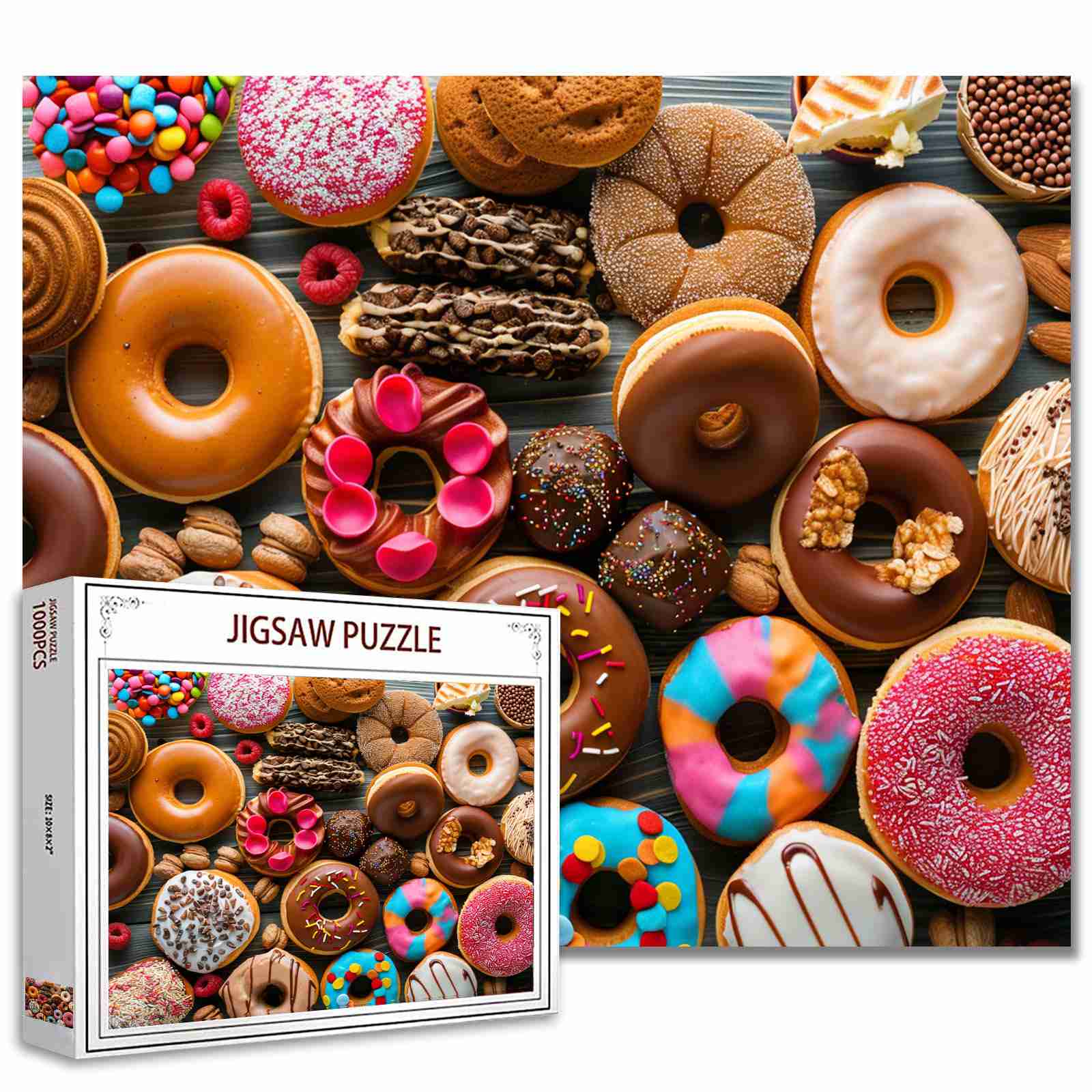 Decadent Donuts Collection Jigsaw Puzzles