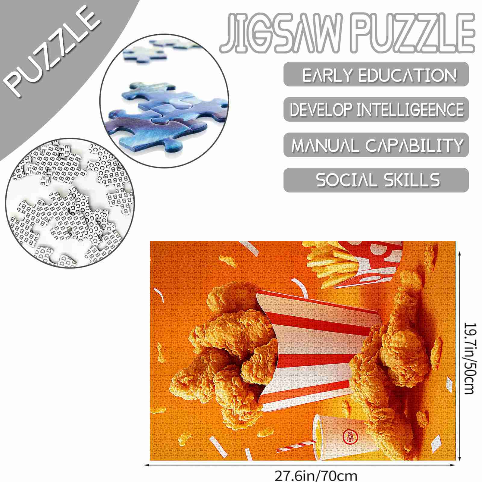 Bucket of Fried Chicken Jigsaw Puzzles