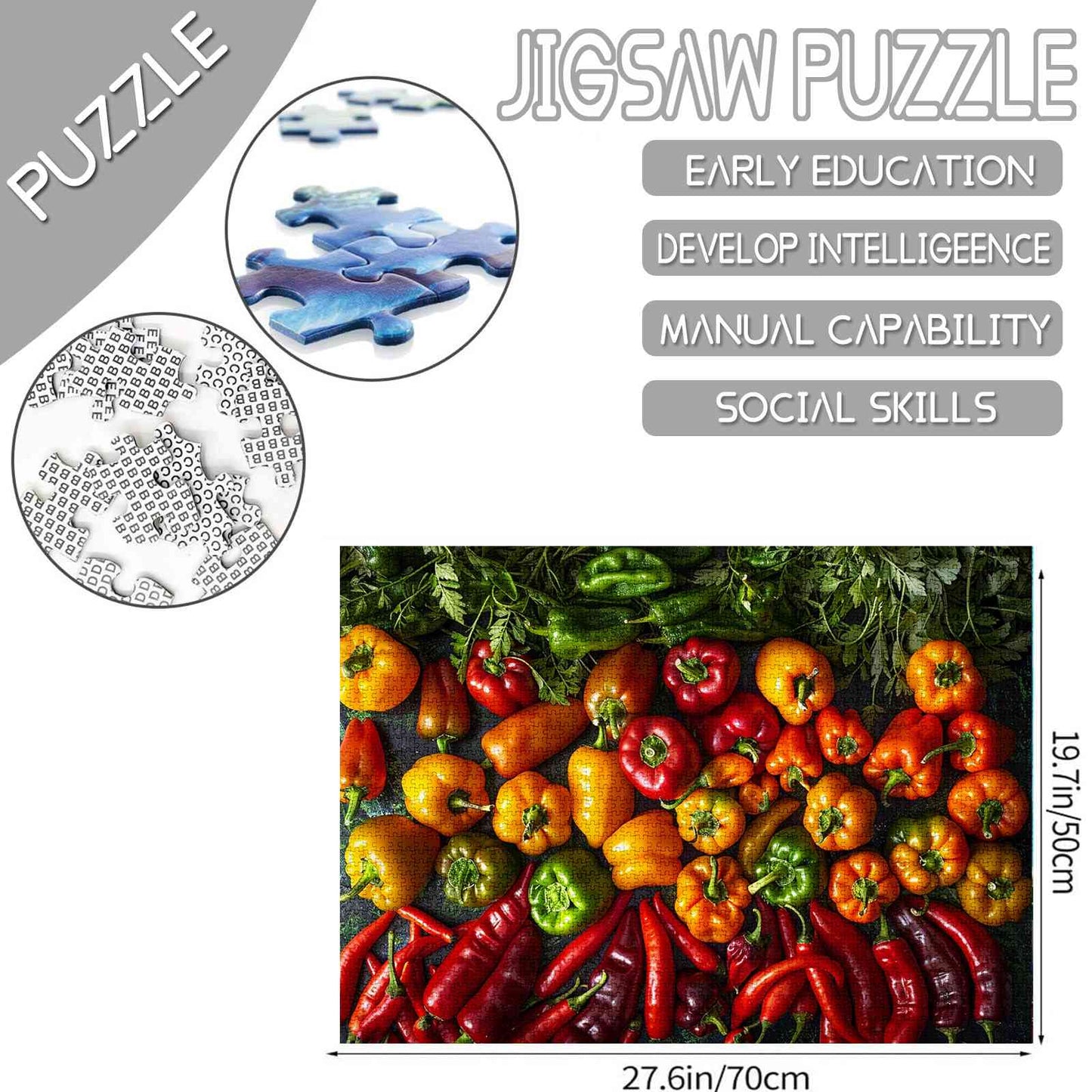 Colorful Peppers Jigsaw Puzzles