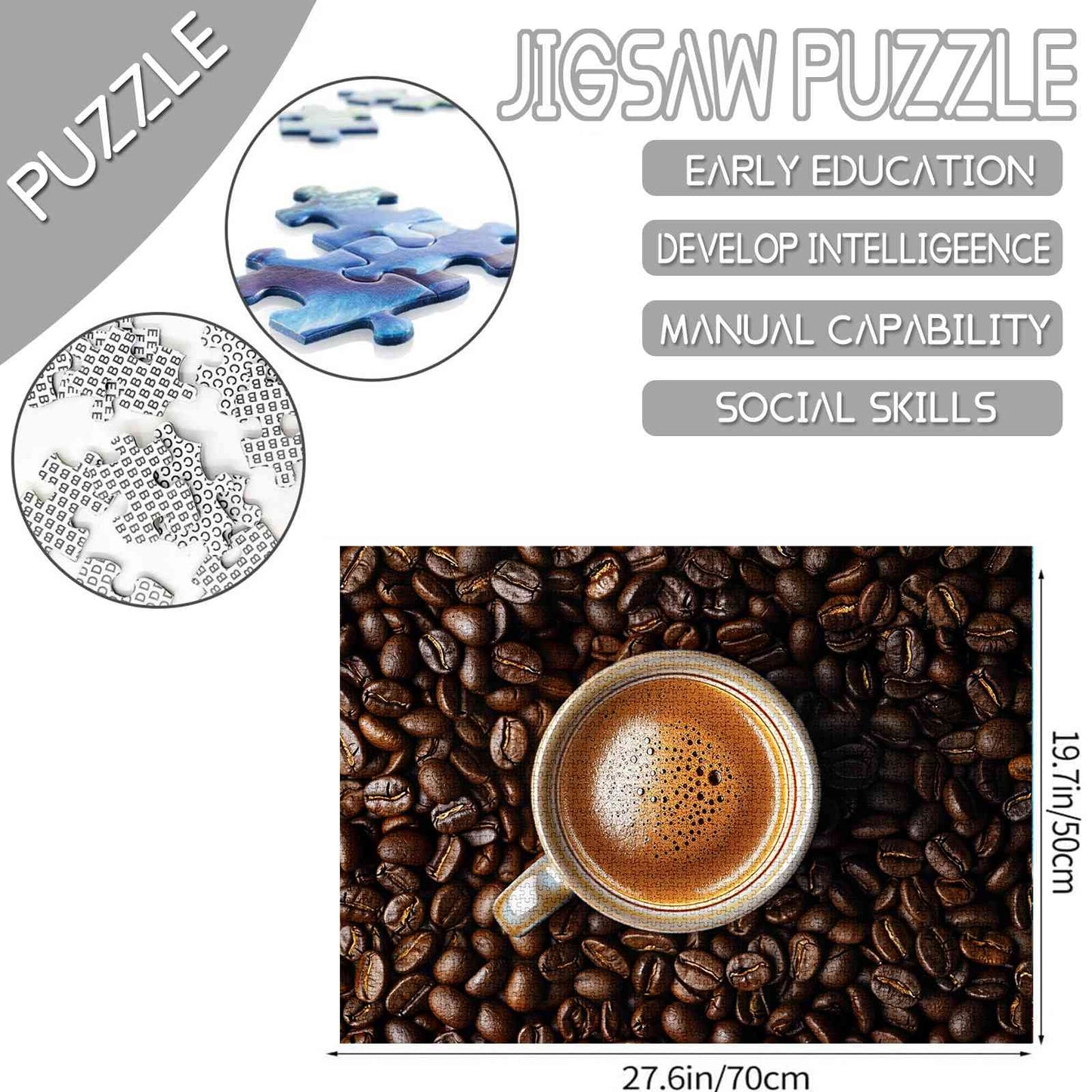 Espresso and Coffee Beans Jigsaw Puzzles