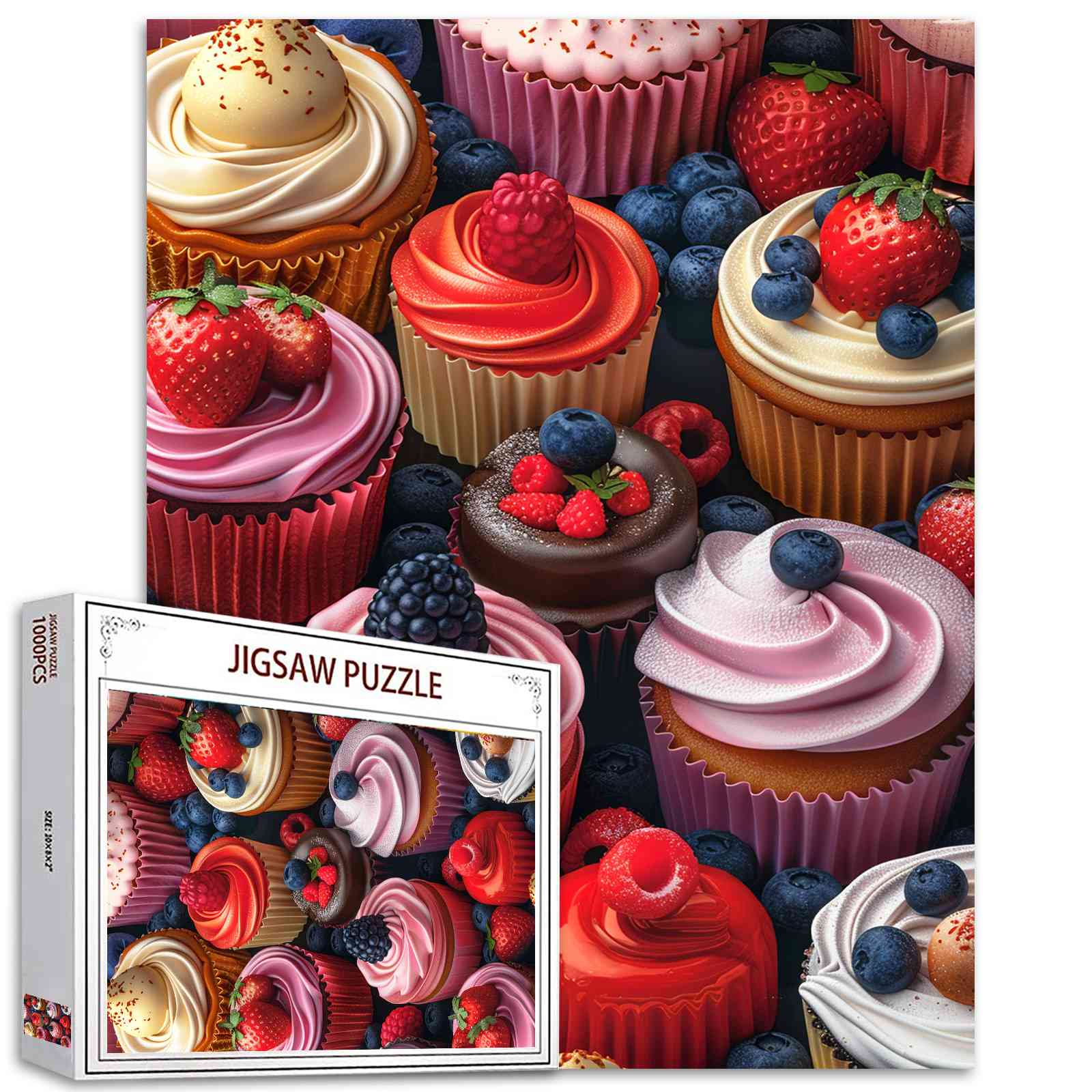 Cupcakes and Berries Jigsaw Puzzles