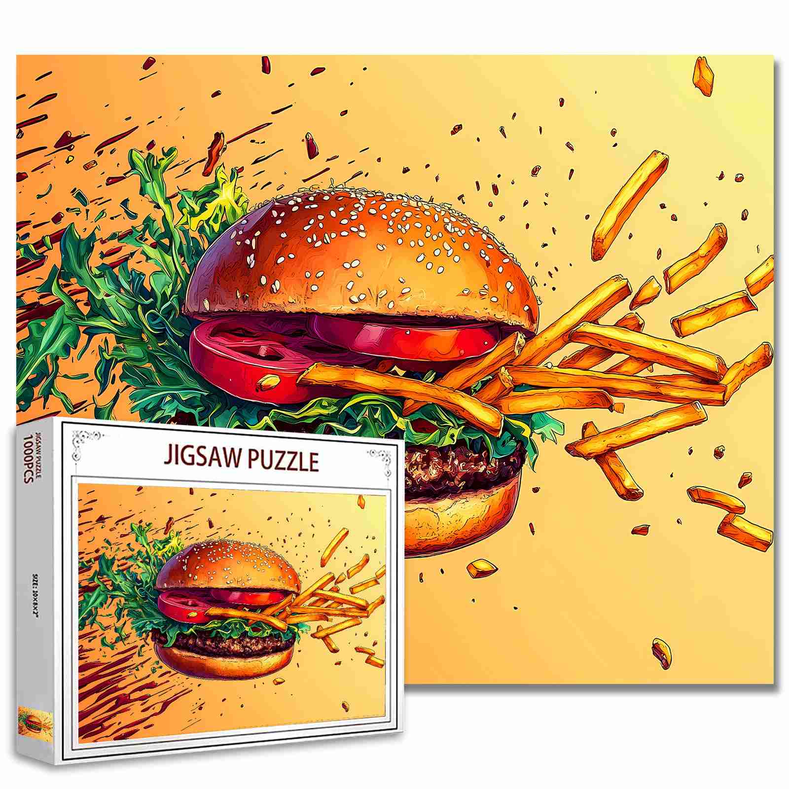 Burger and Fries Jigsaw Puzzles