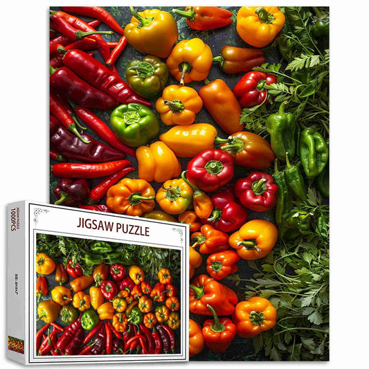 Colorful Peppers Jigsaw Puzzles