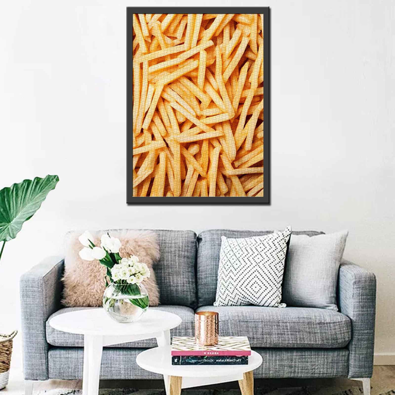 Golden French Fries Jigsaw Puzzles