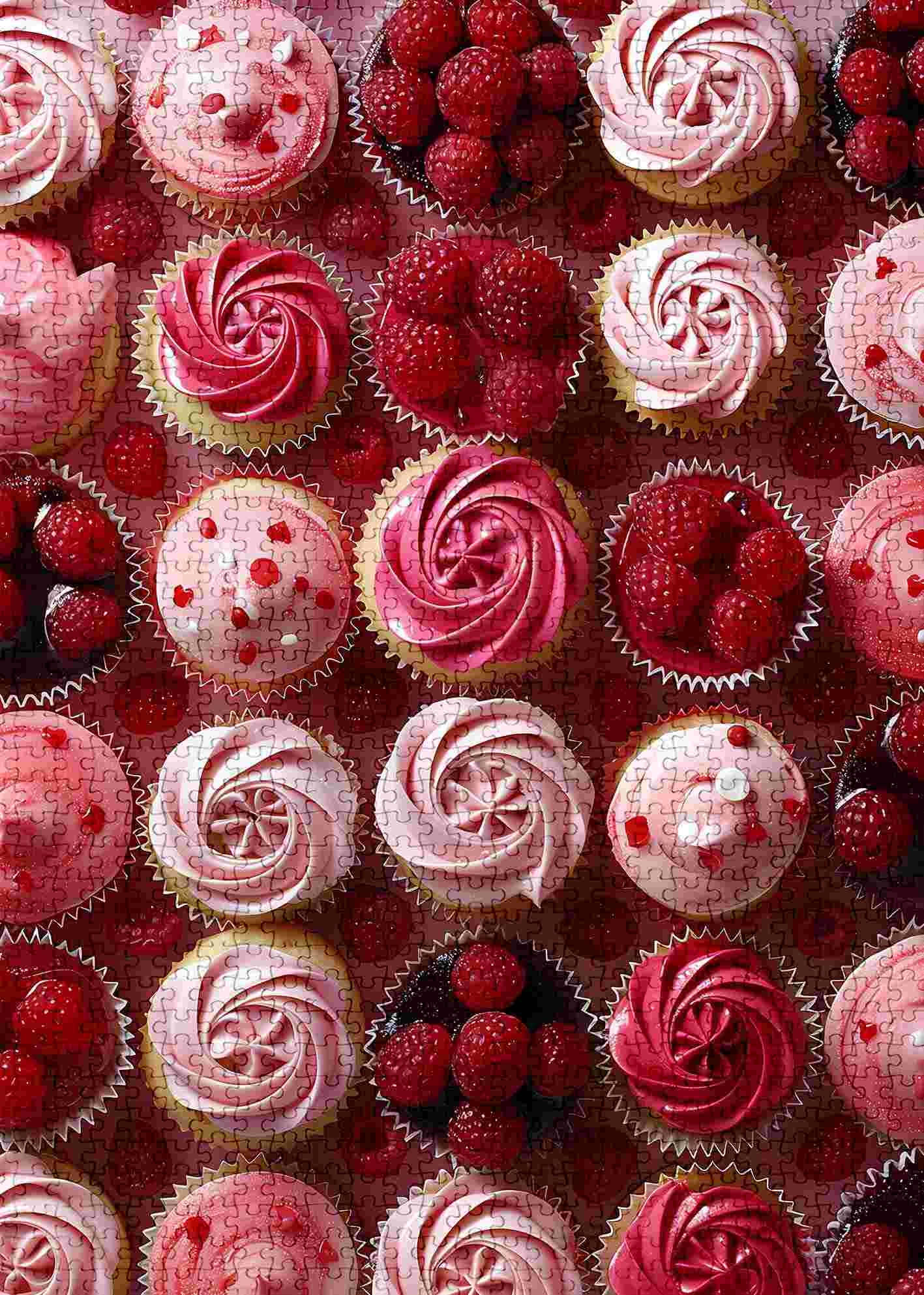 Berry Delight Cupcakes Jigsaw Puzzles