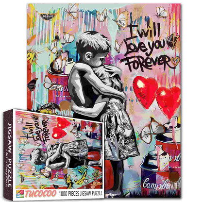 Forever Love Street Art Jigsaw Puzzle
