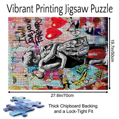 Forever Love Street Art Jigsaw Puzzle