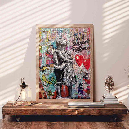 Forever Love Street Art Jigsaw Puzzle