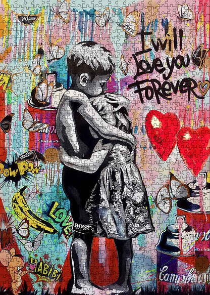 Forever Love Street Art Jigsaw Puzzle