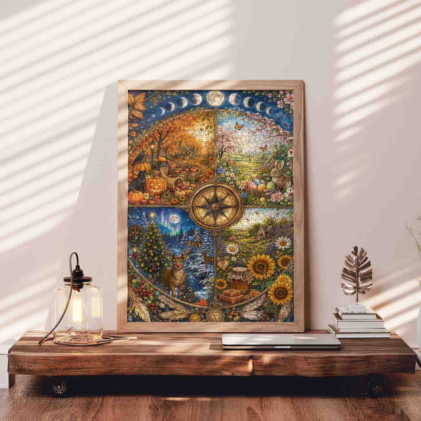 Four Seasons Compass Jigsaw Puzzle