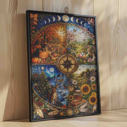 Four Seasons Compass Jigsaw Puzzle