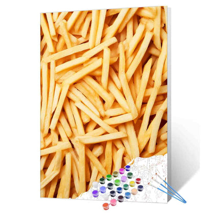 French Fries Delight Paint by Numbers