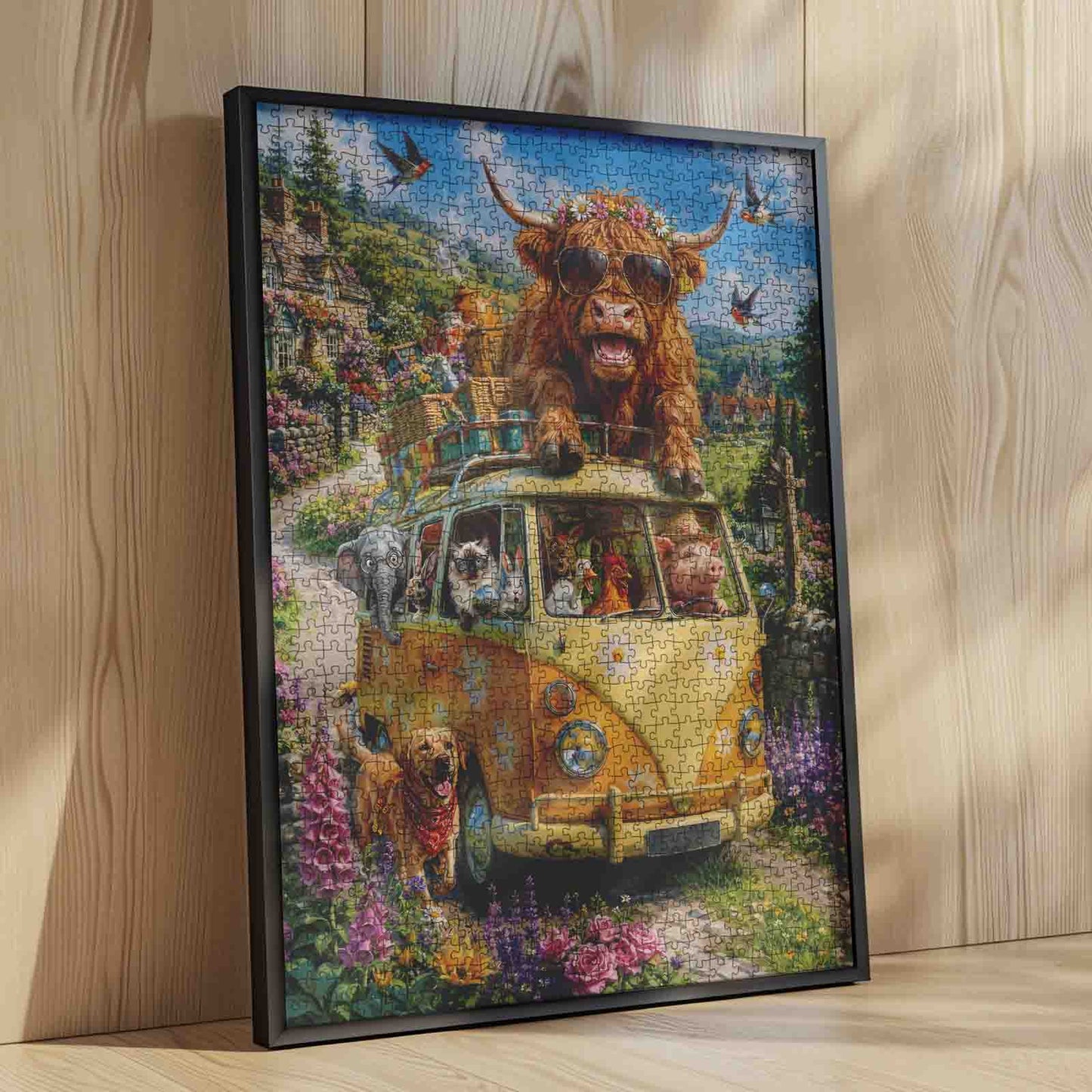 Funny Animal Road Trip Adventure Jigsaw Puzzle
