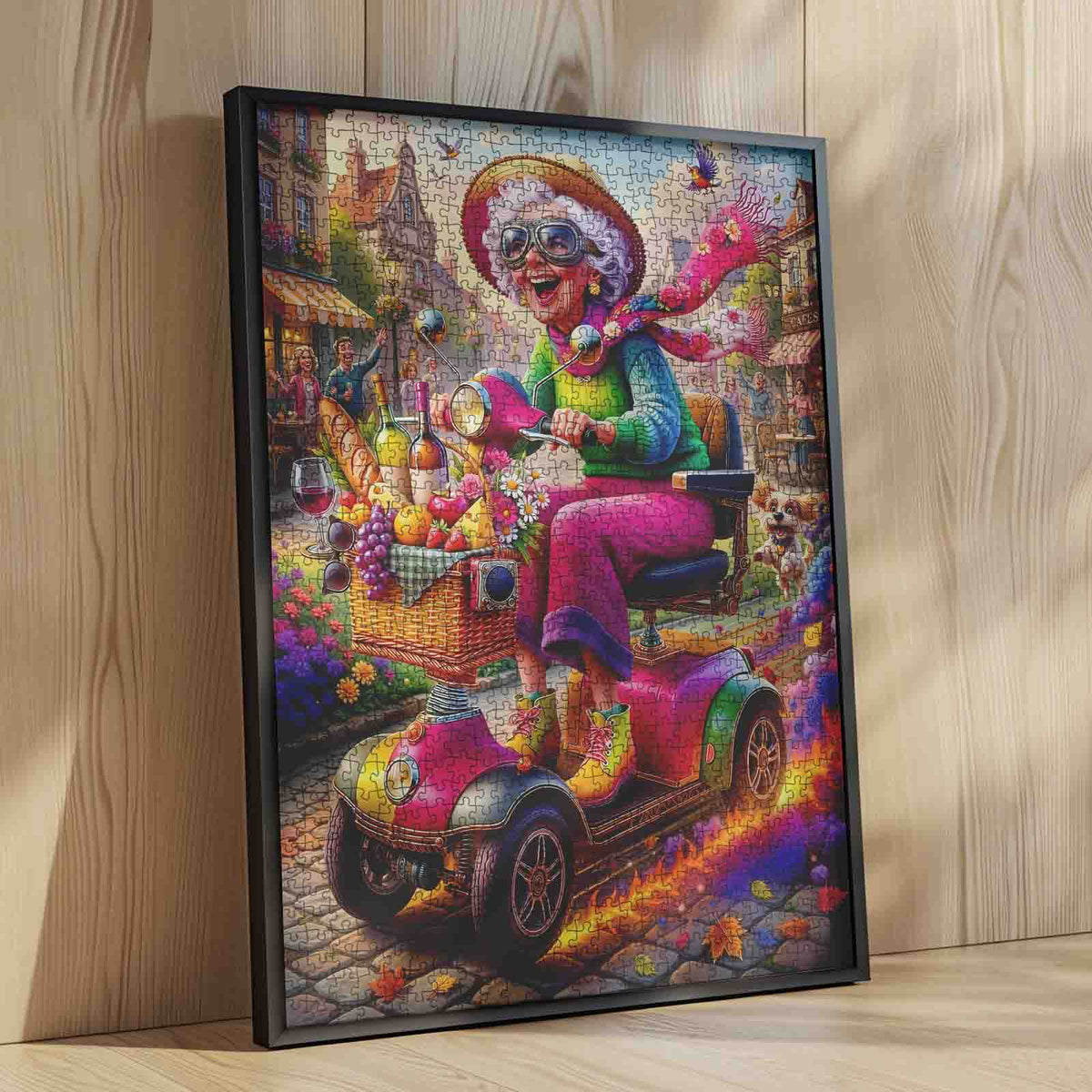 Funny Grandma Scooter Adventure Jigsaw Puzzle