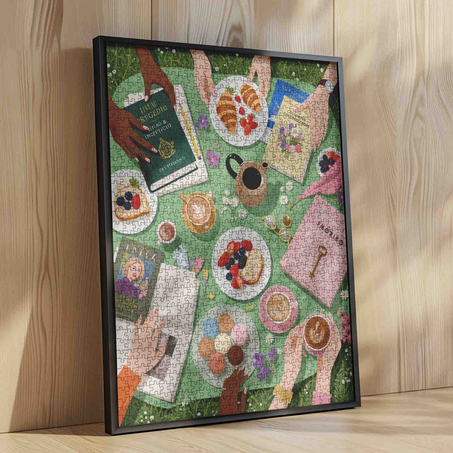 Garden Book Club Picnic Jigsaw Puzzle