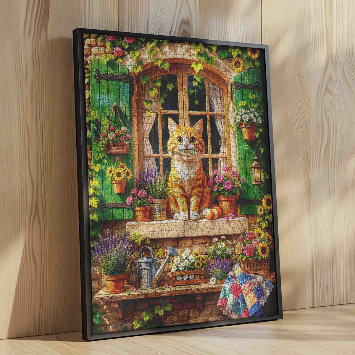 Garden Cat at Green Shutters Jigsaw Puzzle