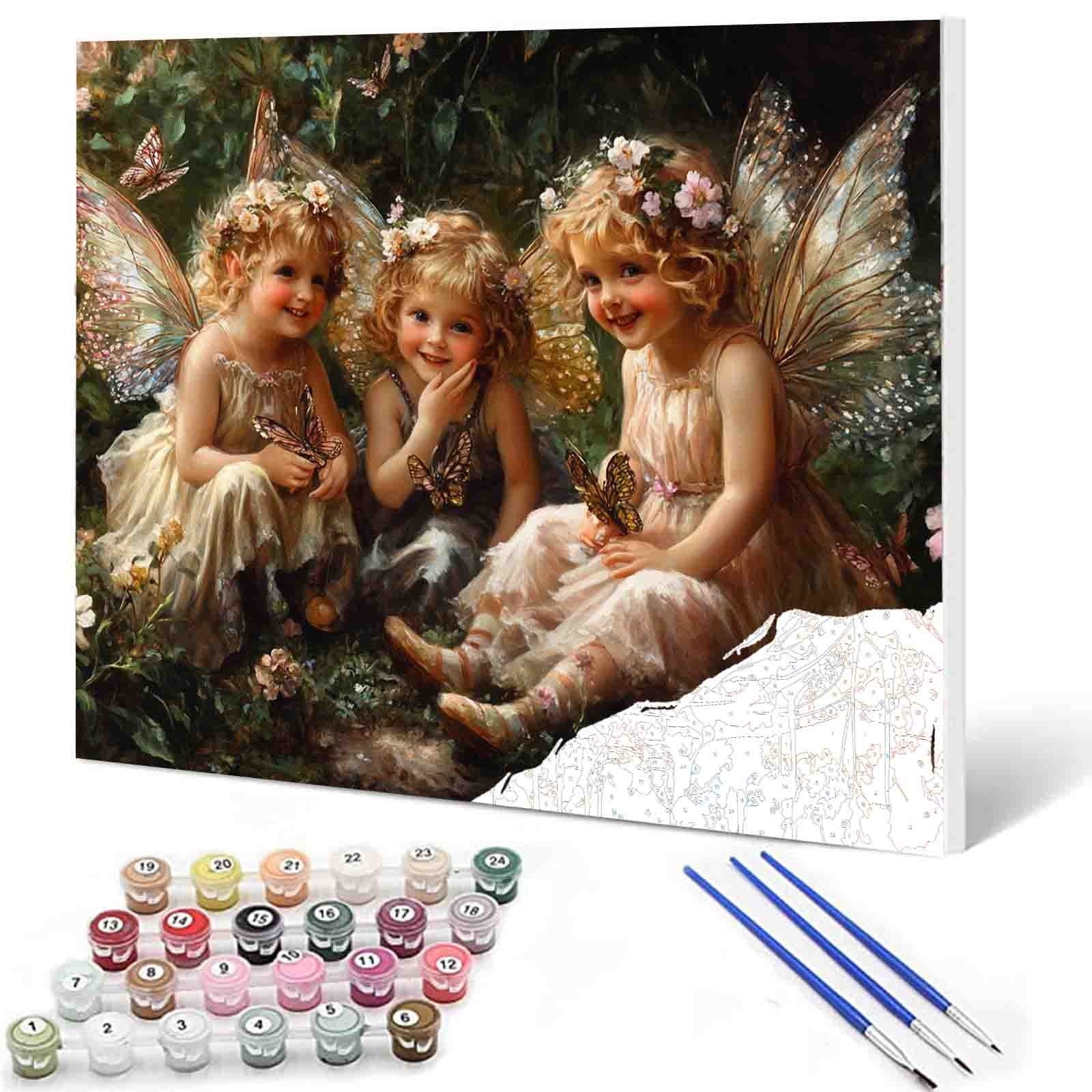 Garden Fairy Friends Paint by Numbers