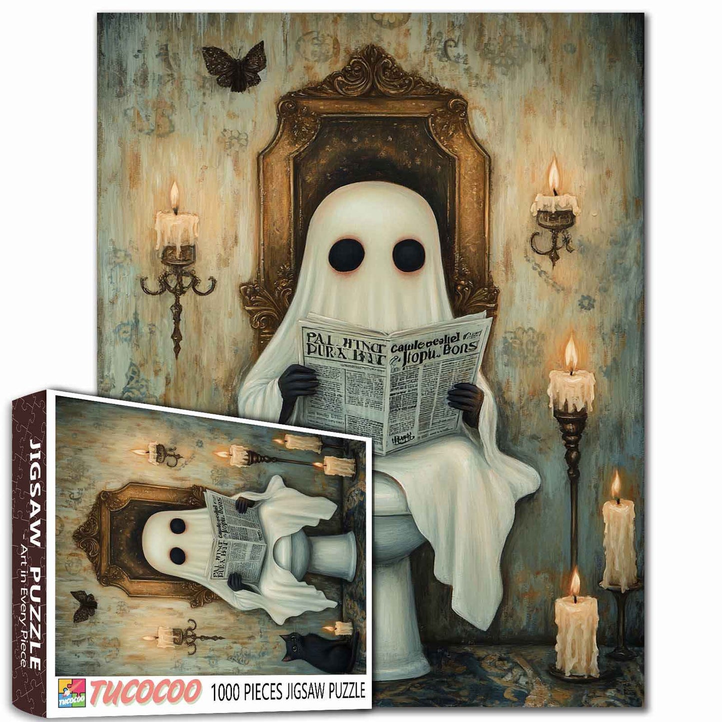 Ghostly Reading Time Jigsaw Puzzle