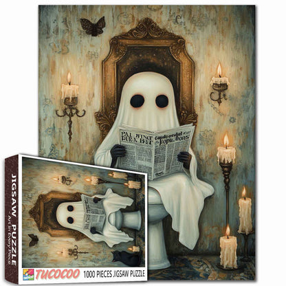 Ghostly Reading Time Jigsaw Puzzle