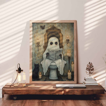 Ghostly Reading Time Jigsaw Puzzle